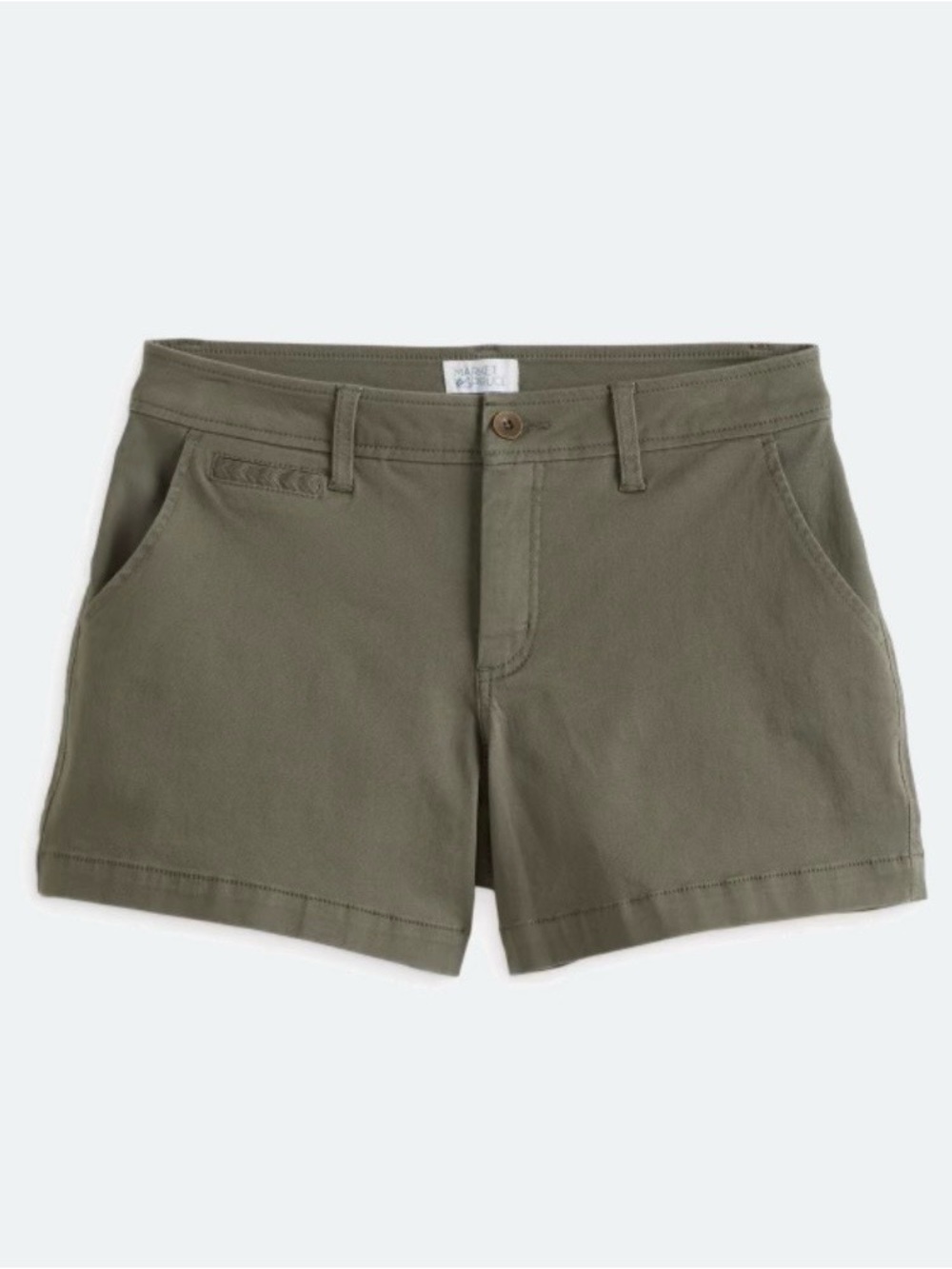 Market & Spruce Madison Olive Chino Shorts